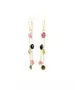 Multicolor Tourmaline Earrings - Silver 925 & Gold Plated