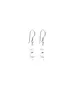 Hanging Double Pearl Earrings - Silver 925