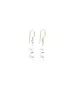 Hanging Double Pearl Earrings - Silver 925