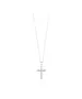 Necklace Cross on Lines - Silver 925