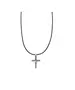 Necklace Cross Coil - Stainless Steel Silver - No Chain(Only Pendant)