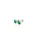 Stud Earrings Zircons 6 mm - Silver 925