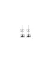 Stud Earrings Zircons 6 mm - Silver 925