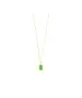 9ct Gold - Turquoise Rentagle Pendant - No Chain(Only Pendant)