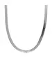 Necklace: Flat Snake 45cm, 5mm - Stainless Steel/Silver