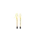 Hanging Drop Earrings - Stainless Steel Gold plated