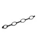 Glasses: Black Link Chain - Aluminium