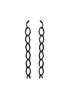 Glasses: Black Link Chain - Aluminium