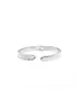 Bangle with Zircons - Stainless Steel Silver