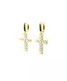 Earrings Cross - Stainless Steel Gold plated