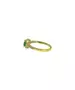 Diana Ring Green Round - Silver 925 Gold Plated