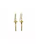 9ct Gold Earrings - Hanging Cross