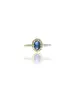 Diana Ring Blue - Silver 925 Gold Plated