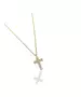 Cross with zircons - Silver 925 Gold Plated