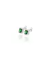 Diana Baquette with Green Zircon - Silver 925