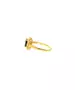 Diana Ring with Black stone - Silver 925 Gold Plated