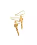 9ct Gold Earrings - Hanging Cross