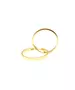 9ct Gold Hoops - Plain Thick Flat 4.4 cm