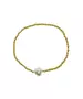 Pearl Beeds Bracelet - Silver and Gold Plated - Silver