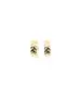 9ct Gold Hoops -Pattern Zircons