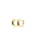 9ct Gold Hoops -Pattern Zircons