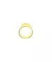 Ring Thick Textured- Silver 925 and Gold Plated