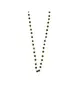 Rosary Green Stones Necklace - Silver 925 Gold Plated