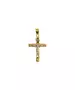 9ct Yellow and White Gold Cross with Jesus Christ