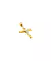 18ct Yellow and White Gold Cross with Jesus Christ