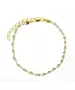 Diamond Cut Double Color Twist Bracelet - Silver 925