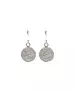 Phaistos Disk Small Hanging Earrings - Silver 925 Gold Plated