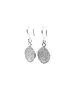 Phaistos Disk Small Hanging Earrings - Silver 925 Gold Plated