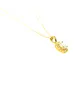 Necklace Diana with White Stone and Zircons - Silver 925 Gold Plated