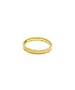 9ct Gold Zircons and Rounded Finish Ring - Wedding Band