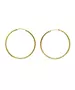 9ct Gold Hoops - Plain Thick Flat 3.2 cm