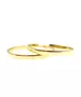 9ct Gold Hoops - Plain Thick Flat 3.2 cm