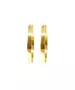 9ct Gold Hoops - Plain Thick Flat 3.2 cm