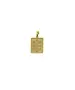 Byzantine Rectangle Pendant 2 Sided - Silver 925 and Gold Plated