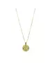 9ct Gold Pendant - Constantinato Double Face with Blue Zircons - No Chain(Only Pendant)