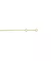 9ct Gold Bracelet - Rounded Crosses and Green Stone