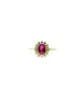 9ct Gold Ring - Diana Style Pink Zircon