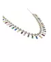 Colorful Baquettes Necklace - Silver 925