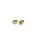 Earrings 9ct Gold - Round with Zircons