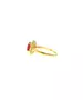 Diana Ring with Red stone- Silver 925 Gold Plated