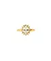 Diana Ring with White stone- Silver 925 Gold Plated