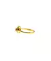 Silver 925 Gold plated ring - Main stone Red with zircons