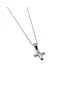 9ct White Gold Pendant Cross - No Chain(Only Pendant)