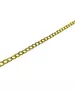 Diamond Cut Anklet Gourmet - Silver 925 and Gold Plated - Yellow Gold Plated