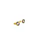 Baguette Circles multicolored - Silver 925 & Gold Plated - Yellow Gold Plated