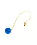 Long drop with blue Opal - Silver 925 Gold Plated